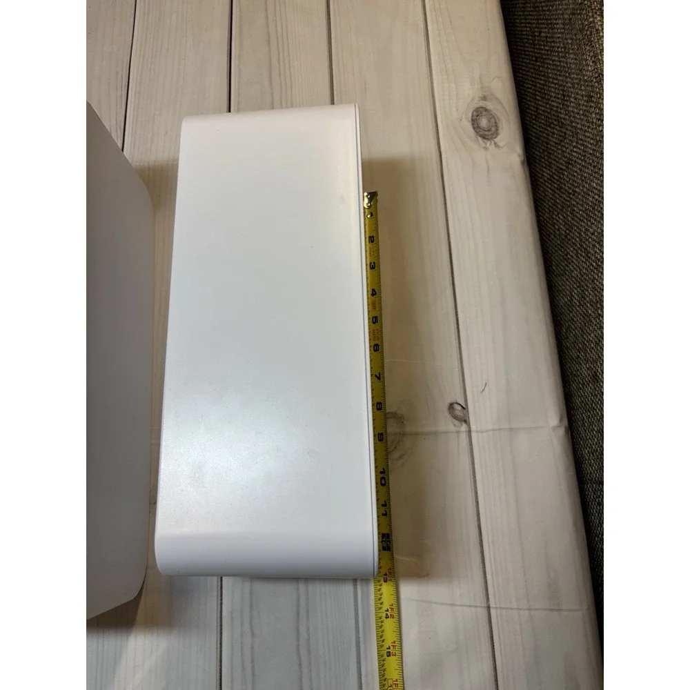 Cable Management Boxes Organizer White Two Pack Stacking Lid Top